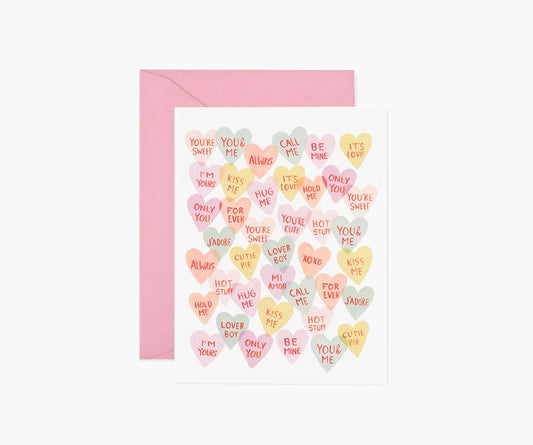 Candy Conversation Hearts Rifle Paper Co Card